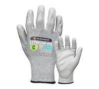 Blackrock Lithium-PU Cut Resistant Safety Gloves ISO Cut Level C Protective Work Gloves With PU Palm Dry Grip EN388 4X44C 13 Gauge Liner - Size 9/Large