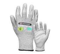 Blackrock Lithium-PU Cut Resistant Safety Gloves ISO Cut Level C Protective Work Gloves With PU Palm Dry Grip EN388 4X44C 13 Gauge Liner - Size 11/2XL