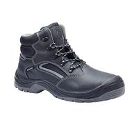 Blackrock Lunar S3 Water Resistant Safety Chukka Boots with Anti Static Protection,Black Leather Safety Hiker with Steel Toe Cap & Protective Steel Midsole,Ankle Support,Lightweight Safety Work Boots