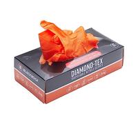 Blackrock Mechanics Diamond-Textured Disposable Gloves, 50 Box, Nitrile Disposable Gloves, Engineering, Gripz, Heavy Duty, Medical, Food, Latex Free, Non-Sterile, First Aid, Orange, PPE - Size XL