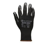 Blackrock Nitro Grip Nitrile Work Gloves for Men and Women - Durable Nylon Mechanics and Protective Gardening Gloves Small, Enhanced Grip for Heavy Duty Tasks - Size 10
