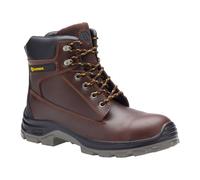 Blackrock Redwood Brown Work Safety Boots, Water Resistant, Steel Toe Cap, Mens and Womens, Work and Utility Footwear, Lightweight On-Site Boots, Construction, Crazy Horse Leather - Size 11