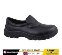 Blackrock Slip-On Safety Shoes, Mens Womens Steel Toe Cap, Chef, Nursing, Orthopedic, Non-Slip Work Shoes, Work Utility Footwear, Hygiene, Catering, Kitchen Anti-Slip - Size 3