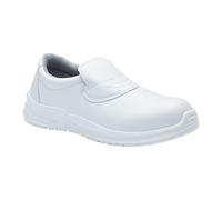 Blackrock Slip-On Steel Toe Safety Shoes, Chef & Kitchen, Non-Slip White