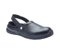 Blackrock SRC02B Steel Toe Kitchen Chef Safety Clogs Black Sizes 3-13