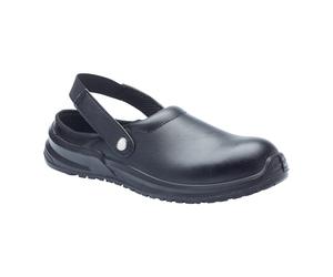 Blackrock SRC02B Steel Toe Kitchen Chef Safety Clogs Black Sizes 3-13