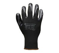 Blackrock Super Grip Work Gloves Flat Nitrile Palm Coated for Excellent Dry Grip and Handling - Size 10/XL