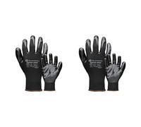 Blackrock Super Grip Work Gloves - Nitrile Safety Gloves for Men & Women, Black, Super Grip