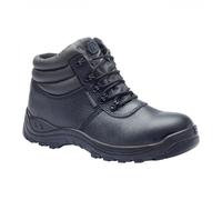 Blackrock Chukka Waterproof Work Boots, Waterproof Safety Boots, Mens Womens Steel Toe Cap Safety Boots, Work Shoes, Safety Shoes, Black Leather, Lightweight, Slip On, Security Shoes - Size 7