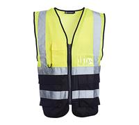 Blackrock Yellow & Black Premium Hi Vis Vest With Pockets, Size 3XL