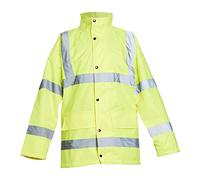 Blackrock Yellow Hi Vis Rain Jacket, Size Medium