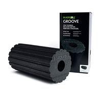 BLACKROLL GROOVE - The original (medium temper) - Self massage roller - Structured surface - Fast rolling causes vibration effects - 30 cm - black + booklet