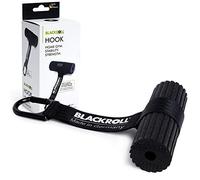 BLACKROLL® HOOK door anchor, practical accessory for exercise bands, versatile door anchor for exercise bands, ideal for home & holidays, with MINI FLOW fascia roller, Made in Germany, Black