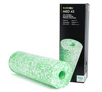 BLACKROLL® MED 45 Fascia Roller (45 cm x 15 cm), Soft Massage Roller for People Sensitive to Pain, Fitness Roller for Gentle Massage, Ideal for Home Use, Soft Hardness, Made in Germany, White/Green