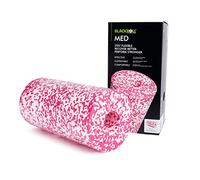 BLACKROLL MED - The original (density soft) - Self massage foam roller - Muscle roller in white/pink, 30cm + booklet