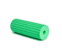BLACKROLL® Mini Flow Fascia Roller (15 x 5 cm), Small Fitness Roller with Ribbed Surface, Handy Massage Roller for Travel, Office or Gym, Medium Hardness, Made in Germany, Green