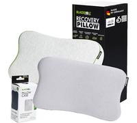BLACKROLL® Recovery Pillow Set Jersey Light Grey, Ergonomic Cervical Neck Pillow Made from Memory Foam In dditional Cover, Made in Germany
