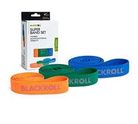 BLACKROLL® Super Band Fitness Band Set of 3, Exercise Bands for Strengthening Muscles, Flexible Resistance Bands in 3 Strengths: Light (Orange), Medium (Green) & Strong (Blue), Made in Germany