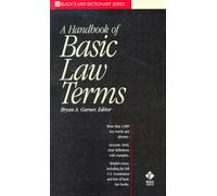 Black's-A Handbook of Basic Law Terms (Black's Law Dictionary Series)