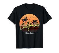 Blacks Beach, California Surfing Sunset Graphic Value Graphic T-Shirt, Men, Black, XL