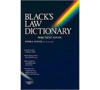 Black's Law Dictionary 3th (third) edition Text Only