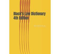 Black's Law Dictionary 4th Edition: Revised K-R