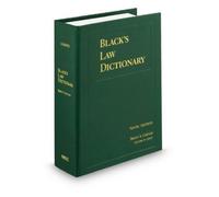 Black's Law Dictionary.(Black's Law Dictionary (Standard Edition)) 9th (nineth) edition
