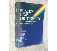Black's Law Dictionary (Pocket Edition)