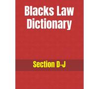 Blacks Law Dictionary: Section D-J