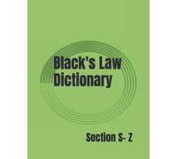 Black's Law Dictionary: Section S- Z