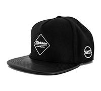 Blackskies® Amun Snapback Cap | Men Women Baseball Cap with Visor | Premium Hat Cap Gum Spot Brand Logo Flannel Faux Leather Visor Black Cap - Unisex Streetwear Outdoor Summer Casual