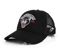 Blackskies® Black Panther Baseball Cap | Men Women Premium Snapback Wildcat Hat Cap Tattoo Old School - Black-Blue Cap - Unisex Streetwear Outdoor Summer Casual