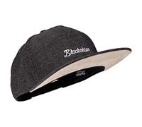 Blackskies® Eos Snapback Cap | Men Women Jeans Baseball Cap with Visor | Unisex Premium Denim Hat Cap - Black Cap - Streetwear Outdoor Summer Casual