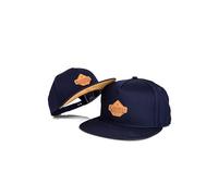Blackskies® Essentials Snapback Cap - 2-Piece Set Parent Child - Matching Baseball Cap Father-Mother-Child Gift Mini-Me Basecap Dad-Son & Mom-Daughter Dark Blue-Brown - 49-54 cm