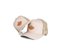 Blackskies® Essentials Trucker Cap - 2-Piece Set Parent Child - Matching Baseball Cap Mother-Father-Child Gift Mini-Me Cap Dad-Son & Mom-Daughter Beige-Brown - 45-49 cm