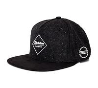 Blackskies® Hades Snapback Cap | Men Women Baseball Cap with Visor | Premium Hat Basecap Gum Spot Brand Logo Wool Black Speckle Cap - Unisex Streetwear Outdoor Summer Casual