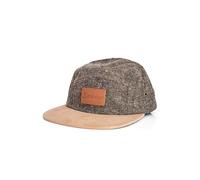 Blackskies® Obsidian 5-Panel Cap | Unisex Skater Suede Wool Baseball Cap - Gray Brown - Men Women Streetwear Outdoor Summer Casual