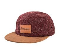 Blackskies® Obsidian 5-Panel Cap | Unisex Skater Suede Wool Baseball Cap - Red Brown - Men Women Streetwear Outdoor Summer Casual