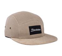 Blackskies® Port Blair 5-Panel Cap Beige Suede Snapback Unisex Baseball Cap | Men Women Cap - Streetwear Outdoor Summer Casual