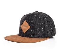 Blackskies® Port Dover Snapback Cap | Men Women Premium Baseball Cap Faux Suede Brim Black Mélange - Unisex Streetwear Outdoor Summer Casual