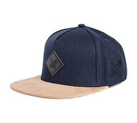 Blackskies® Port Royal Snapback Cap | Men Women Baseball Cap Faux Suede Brim Navy Blue - Unisex Streetwear Outdoor Summer Casual