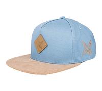 Blackskies® Port St. Lucie Snapback Cap | Men Women Baseball Cap Faux Suede Brim Light Blue-Beige - Unisex Streetwear Outdoor Summer Casual