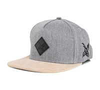 Blackskies® Port Venice Snapback Cap | Men Women Premium Baseball Cap Faux Suede Brim Gray - Unisex Streetwear Outdoor Summer Casual