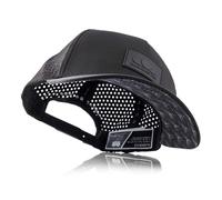 Blackskies® Pro Flow Sport Performance Cap | Water Resistant Unisex Baseball Cap | Running Padel Gym Jogging Surf Beach Tennis Men Women Trucker Cap - Black