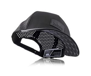 Blackskies® Pro Flow Sport Performance Cap | Water Resistant Unisex Baseball Cap | Running Padel Gym Jogging Surf Beach Tennis Men Women Trucker Cap - Black