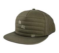 Blackskies® Raider Vol. II Snapback Cap Olive Green Unisex Baseball Cap Distressed Quilted Style | Men Women Cap - Streetwear Outdoor Summer Casual