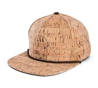 Blackskies Restless Roamer Snapback Cap | Unisex Baseball Cap Wanderer Men Women Cork Wood - Brown