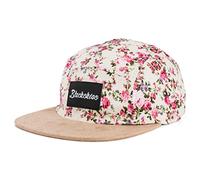 Blackskies Sakura 5-Panel Cap White with Cherry Blossoms Unisex Baseball Cap