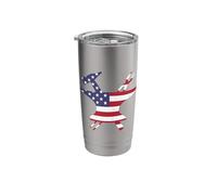Blacksmith Anvil T Shirt American Flag Blacksmith Tee Stainless Steel Insulated Tumbler