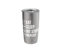 Blacksmith Eat Sleep Hit Stuff Repeat Blacksmith Stainless Steel Insulated Tumbler